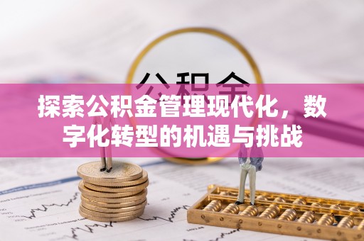 伊犁探索公积金管理现代化，数字化转型的机遇与挑战