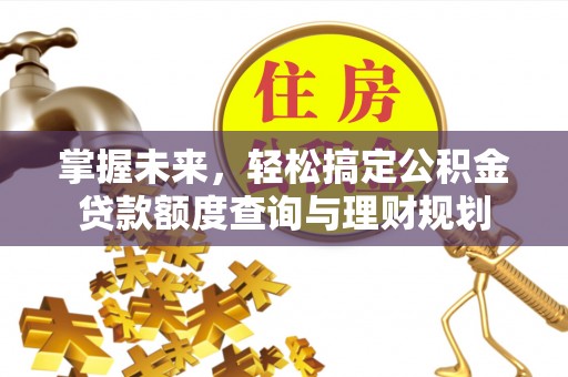 伊犁掌握未来，轻松搞定公积金贷款额度查询与理财规划