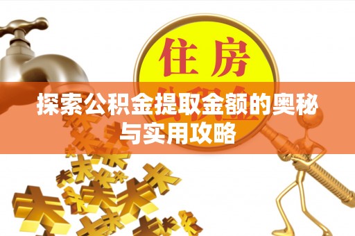 伊犁探索公积金提取金额的奥秘与实用攻略