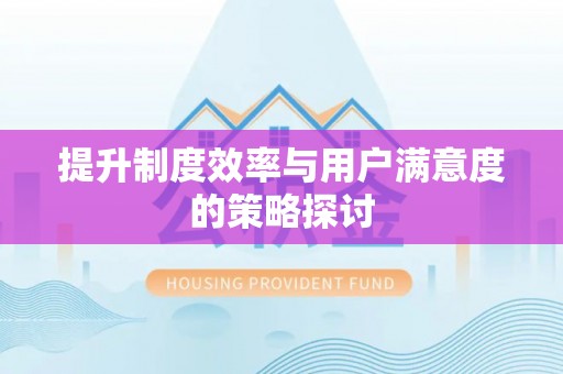 伊犁提升制度效率与用户满意度的策略探讨